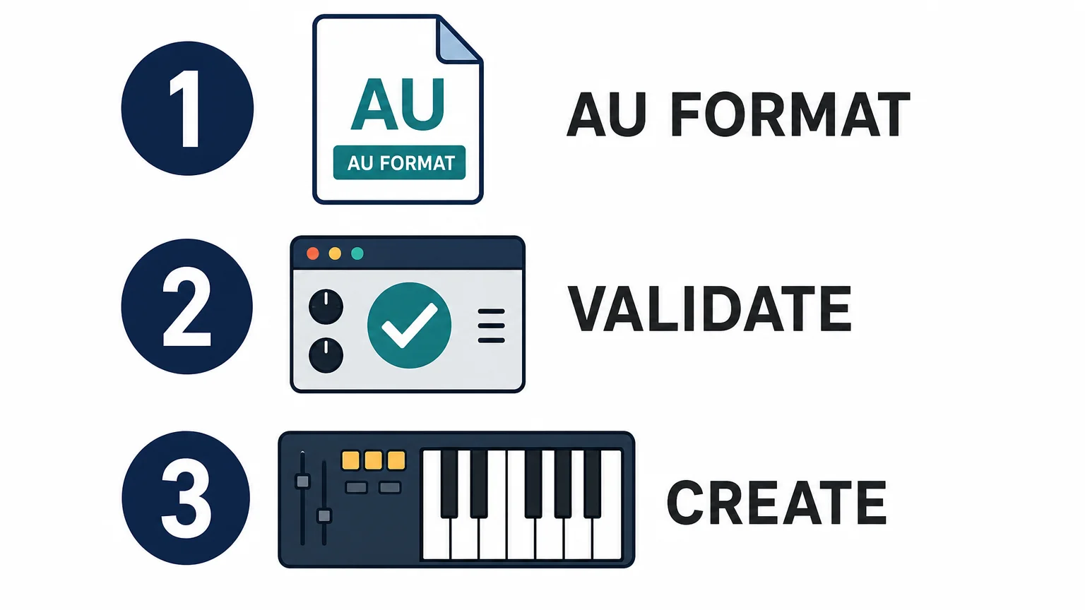 Three-step checklist for installing and using an AU instrument