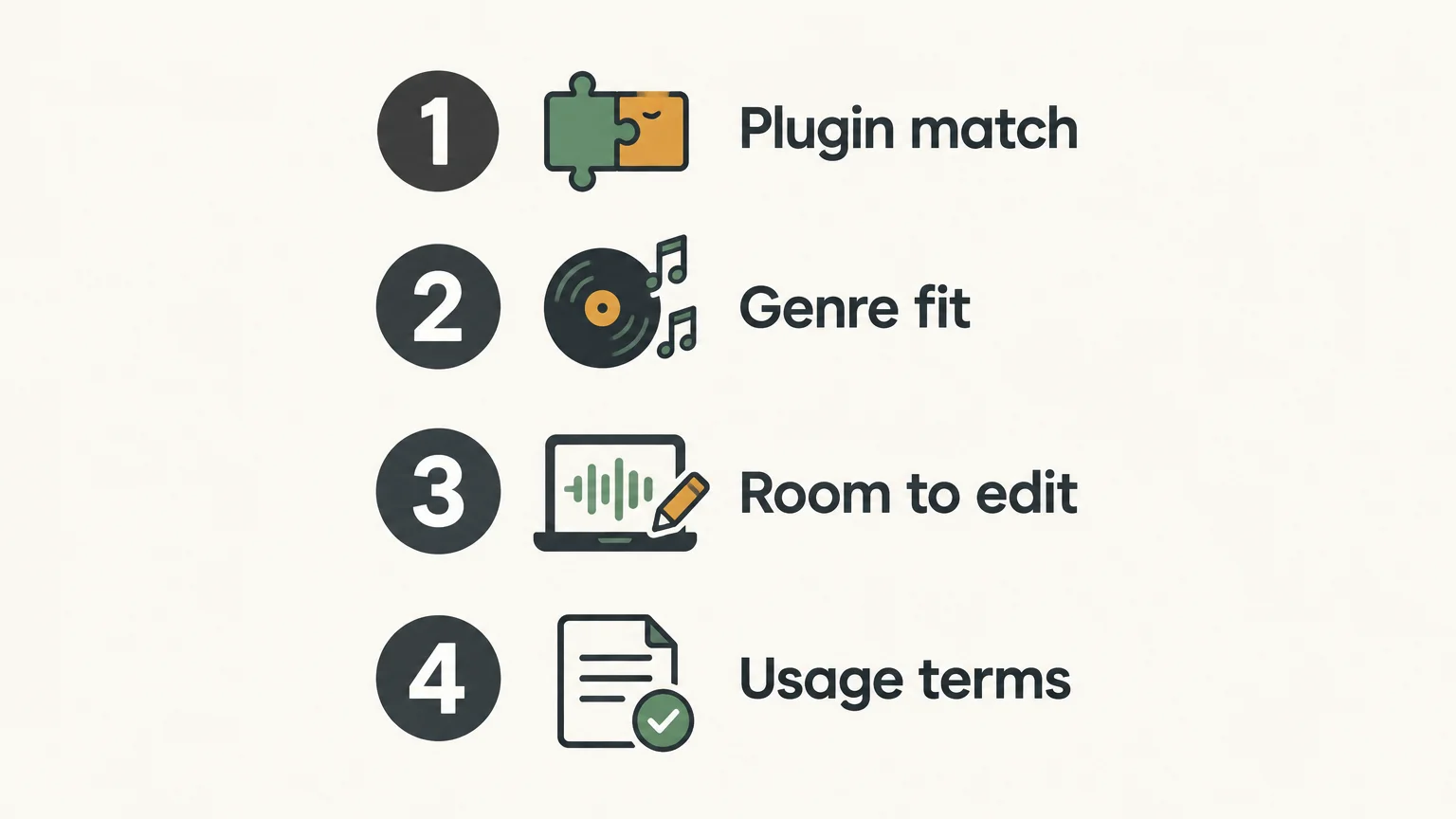 A four-step checklist for matching a preset pack to a beatmaking workflow