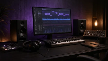 Professional music production workstation for dark FL Studio beatmaking